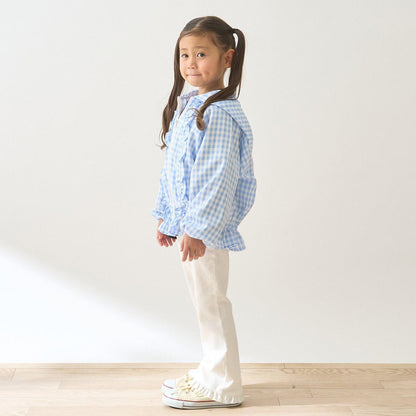 防紫外線加工 格紋荷葉邊 Lycee mine芭蕾系列 夾克外套