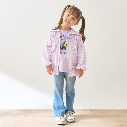 防紫外線加工 格紋荷葉邊 Lycee mine芭蕾系列 夾克外套