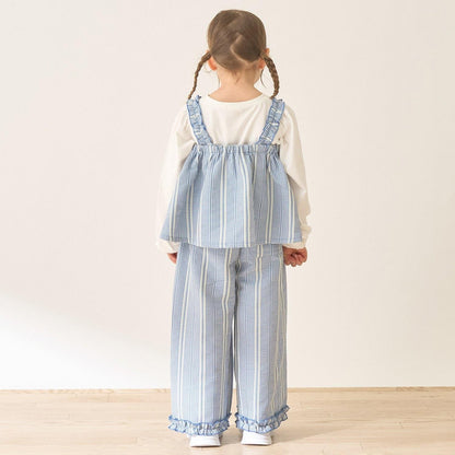 蝴蝶結吊帶上衣＋寬鬆長褲 套裝 Lycee mine芭蕾系列