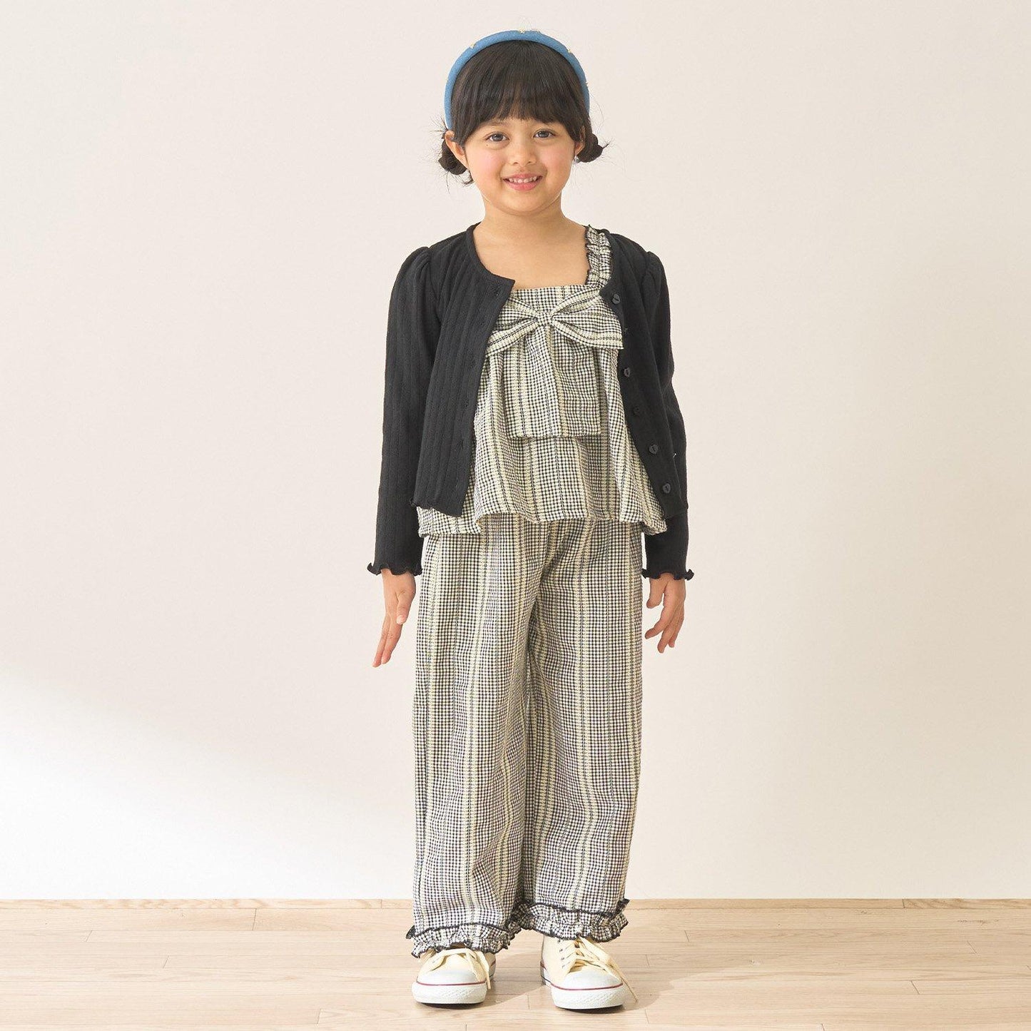 蝴蝶結吊帶上衣＋寬鬆長褲 套裝 Lycee mine芭蕾系列