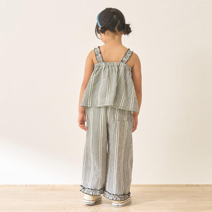 蝴蝶結吊帶上衣＋寬鬆長褲 套裝 Lycee mine芭蕾系列