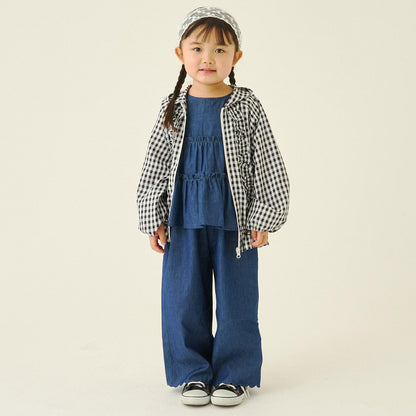 防紫外線加工 格紋荷葉邊 Lycee mine芭蕾系列 夾克外套