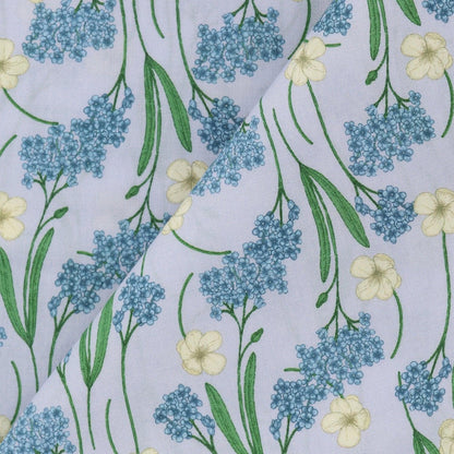 全面印花荷葉層疊上衣＋波浪邊褲裝套裝