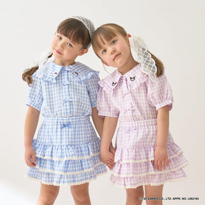 サンリオキャラクターズ（三麗鷗角色） Hello Kitty／庫洛米 組合刺繡襯衫