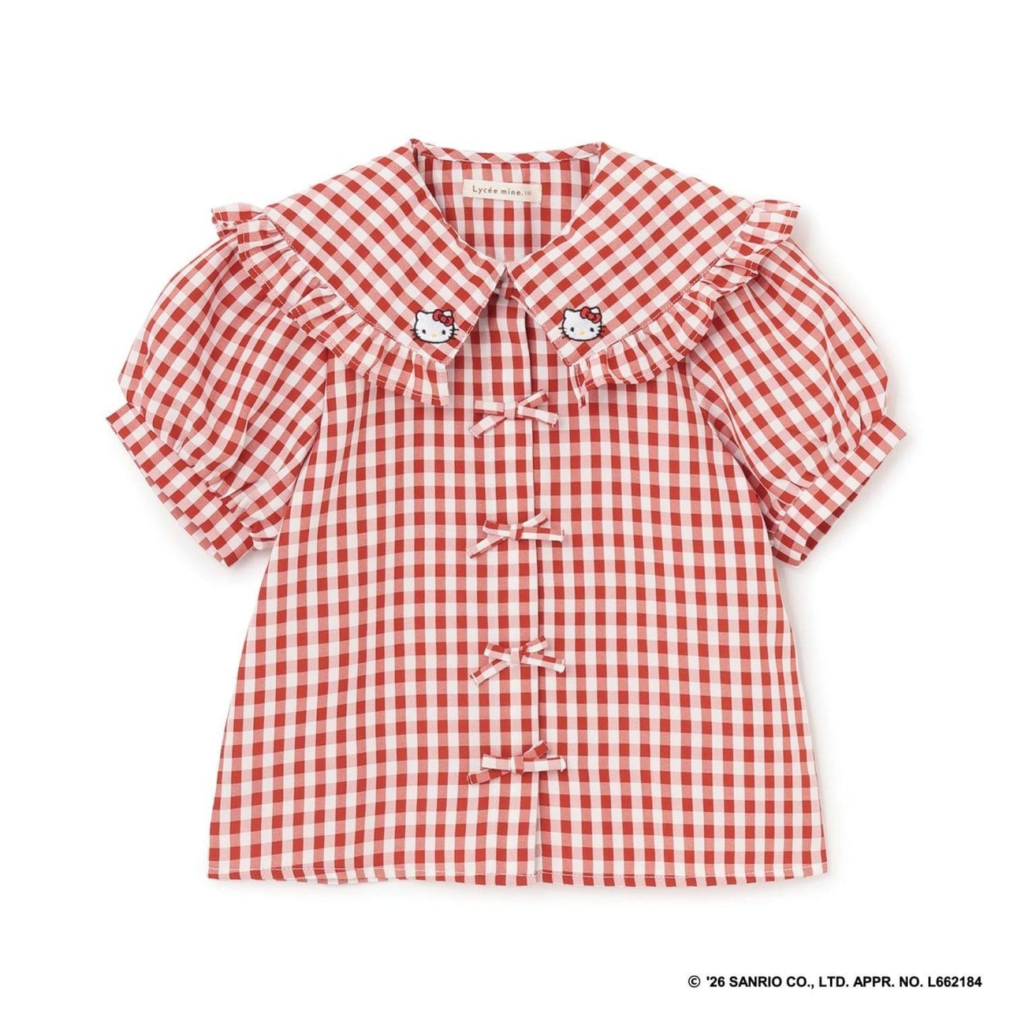 サンリオキャラクターズ（三麗鷗角色） Hello Kitty／庫洛米 組合刺繡襯衫