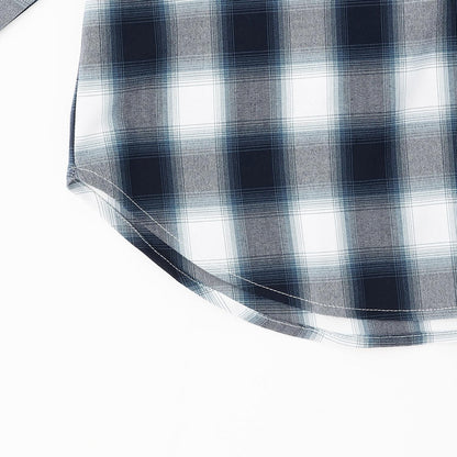 LTXC 格子圖案 連帽設計 襯衫外套