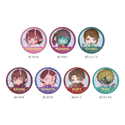 銀河特急 ミルキー☆サブウェイ 01款 缶バッジ 全套BOX（7個入）