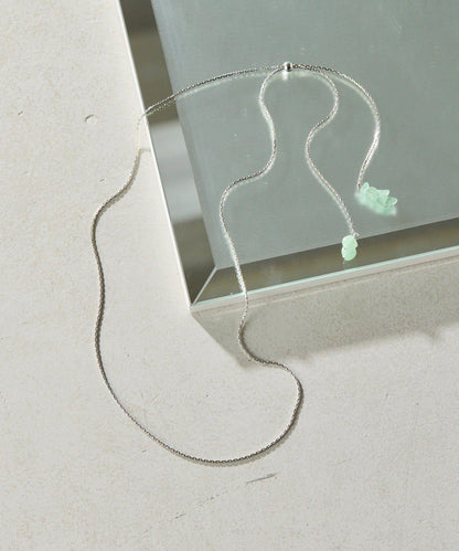 PAPILLONNER/パピヨネ 天然石Y字項鍊