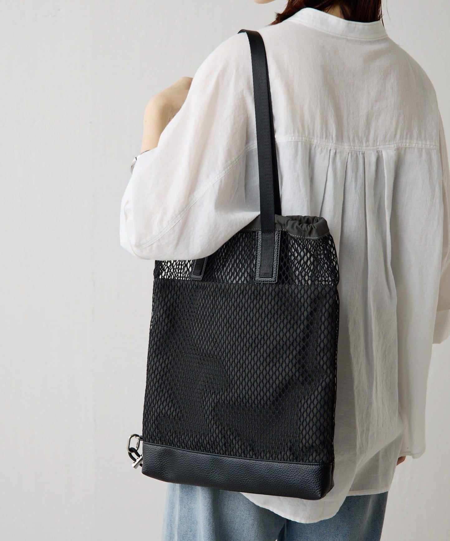 PAPILLONNER/パピヨネ 網眼2WAY托特包