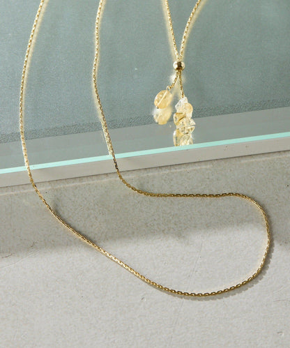 PAPILLONNER/パピヨネ 天然石Y字項鍊