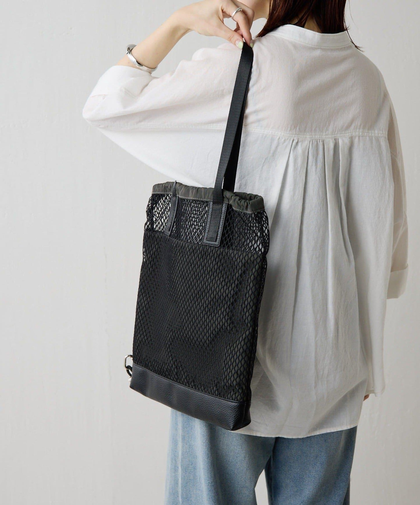 PAPILLONNER/パピヨネ 網眼2WAY托特包