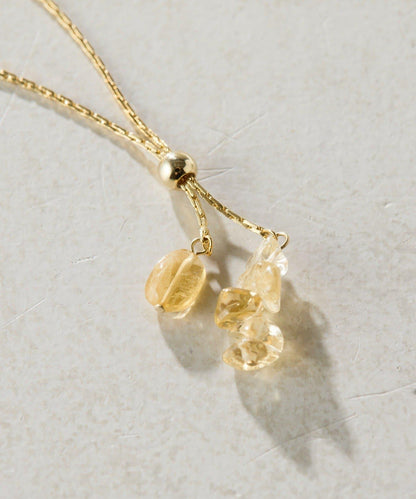 PAPILLONNER/パピヨネ 天然石Y字項鍊