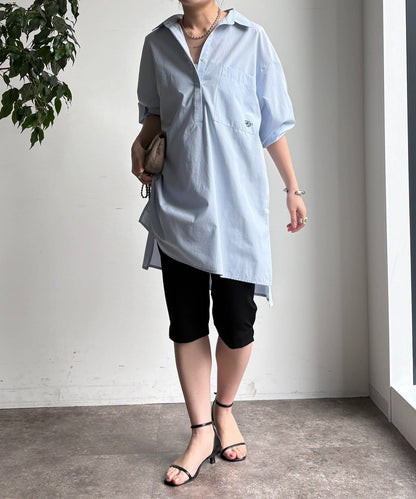 彈力斜紋七分褲