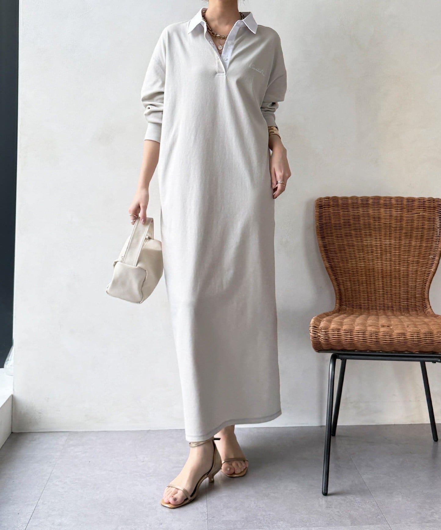 單點刺繡POLO連衣裙（網絡）