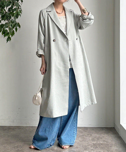 麂皮質感風衣（網絡）