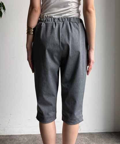 彈力斜紋七分褲