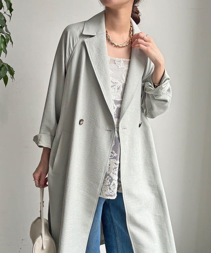 麂皮質感風衣（網絡）