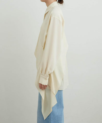 單肩疊穿設計 襯衫