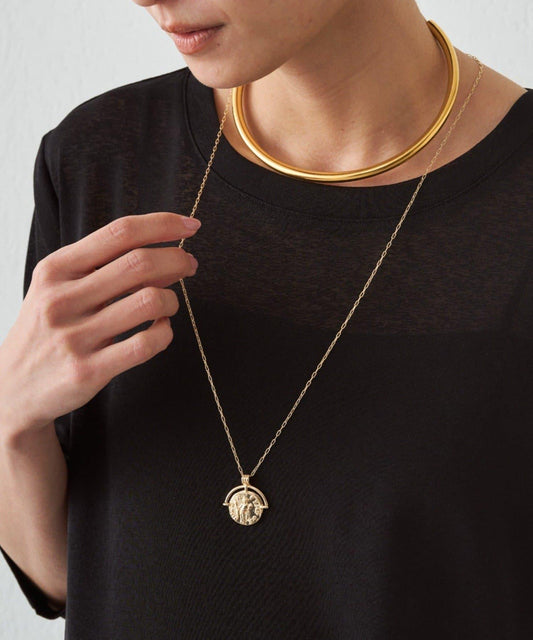 GALENA/ガレナ 變形幣牌項鍊