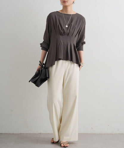 A字版型荷葉邊設計襯衫