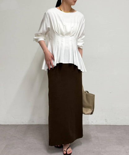 A字版型荷葉邊設計襯衫