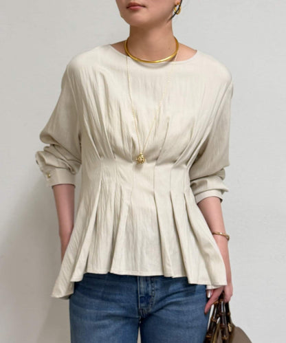 A字版型荷葉邊設計襯衫