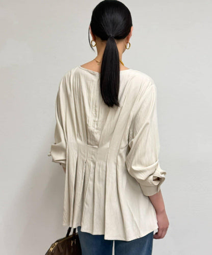 A字版型荷葉邊設計襯衫