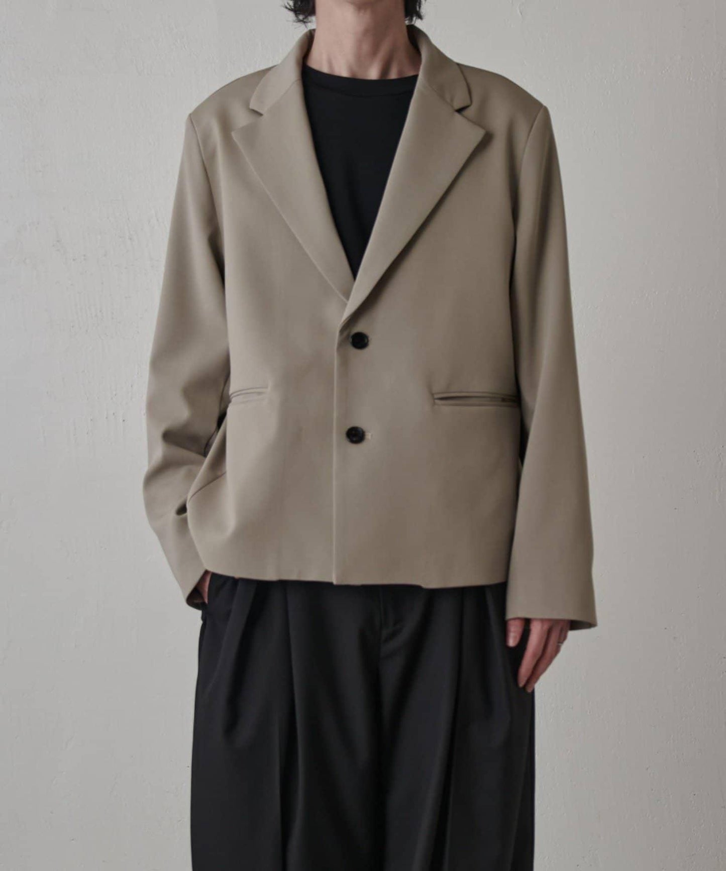 雙層織物短款夾克