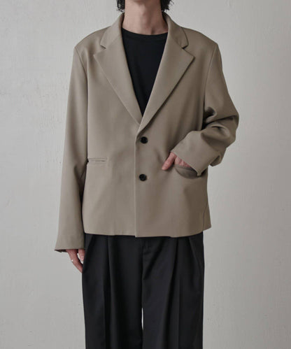 雙層織物短款夾克