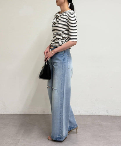 垂墜感針織上衣