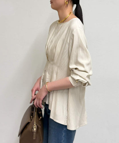 A字版型荷葉邊設計襯衫