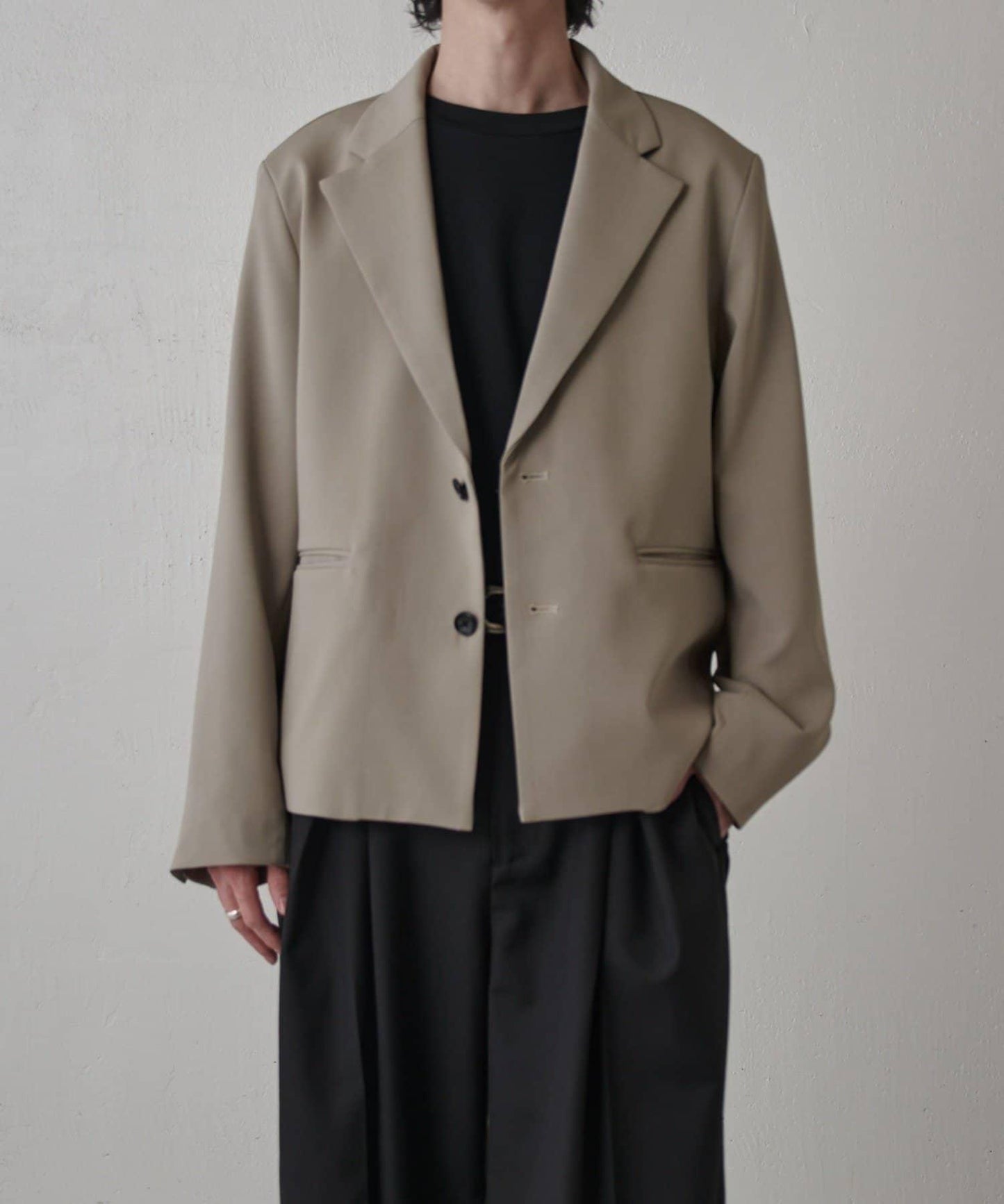 雙層織物短款夾克