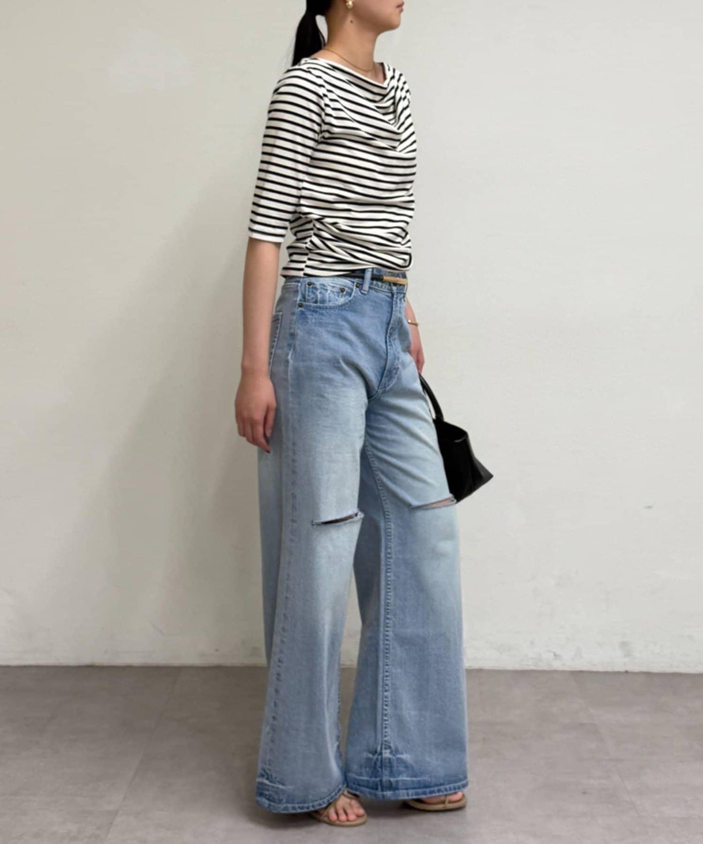 垂墜感針織上衣