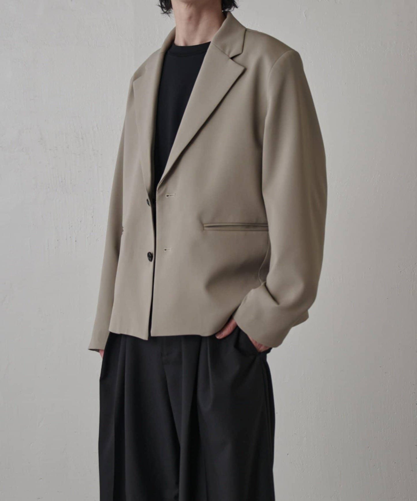 雙層織物短款夾克