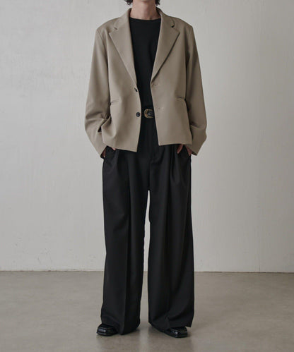 雙層織物短款夾克