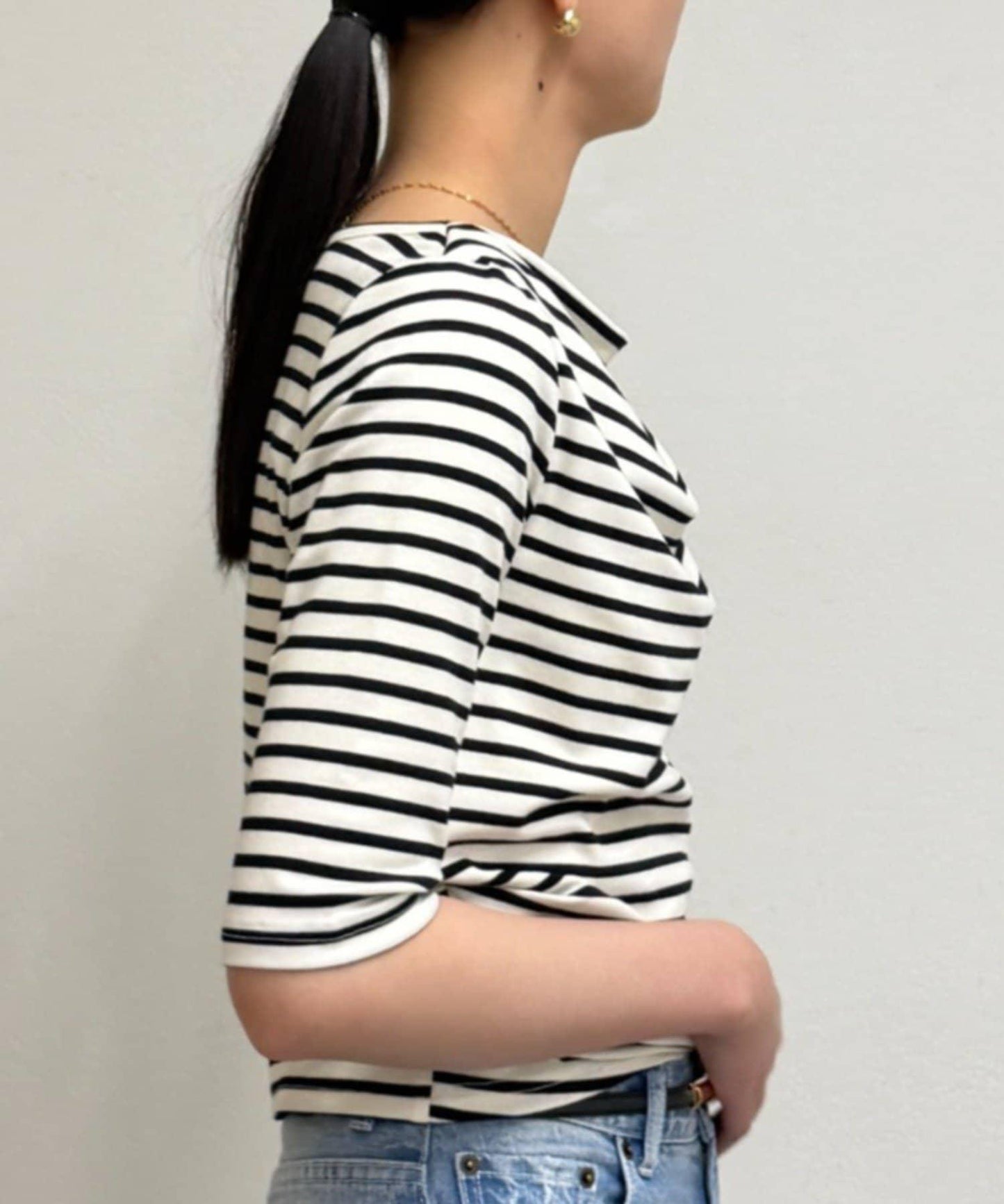 垂墜感針織上衣