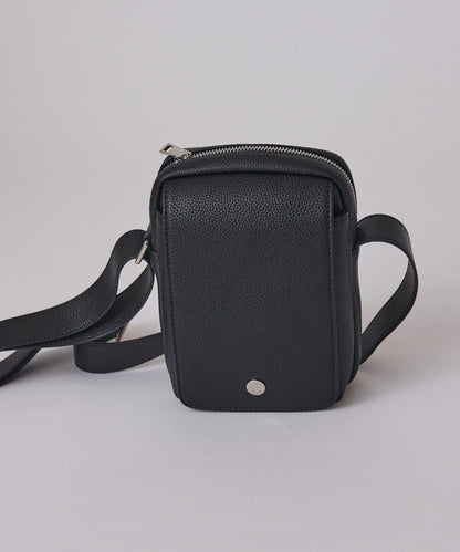 皮革翻蓋小號單肩包 S款