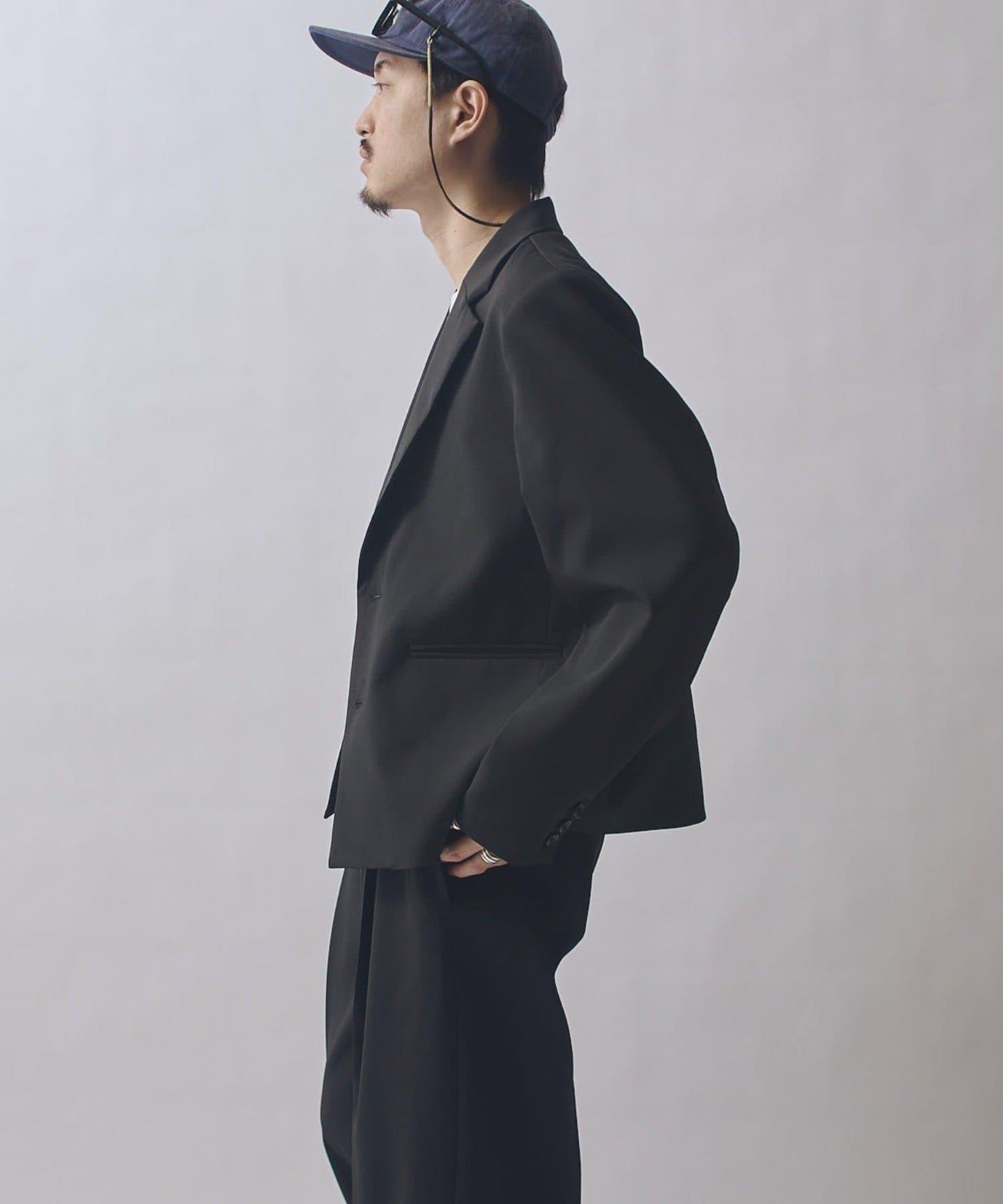 雙層織物短款夾克