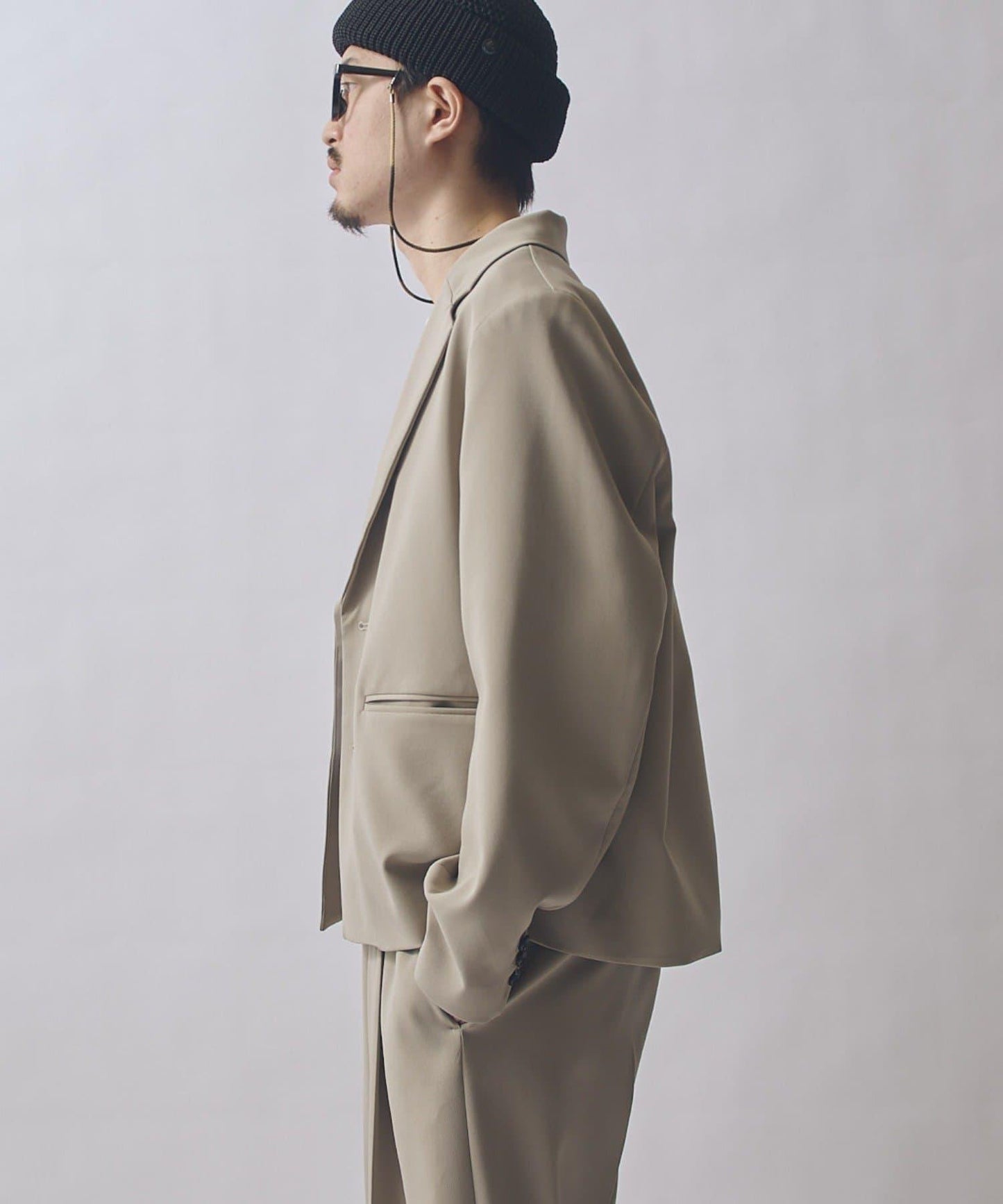 雙層織物短款夾克