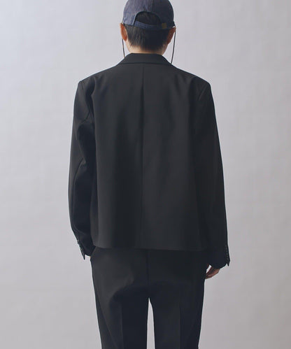 雙層織物短款夾克