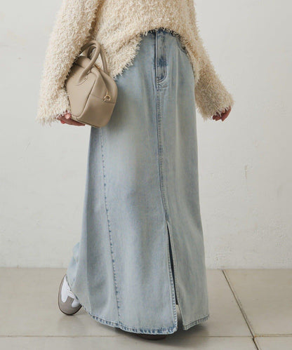 天絲混紡牛仔半身裙