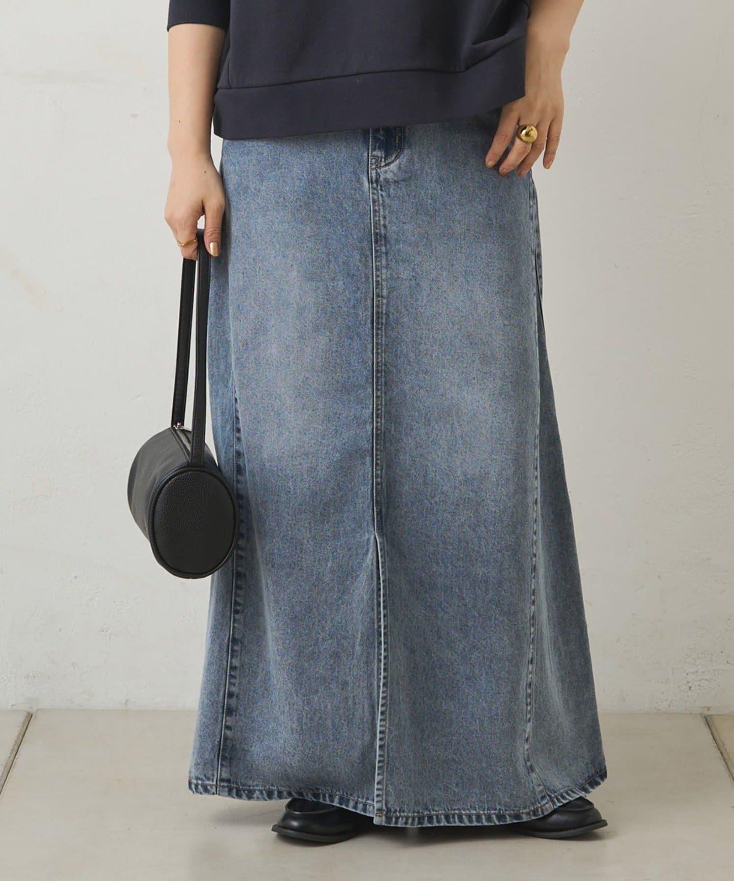 天絲混紡牛仔半身裙