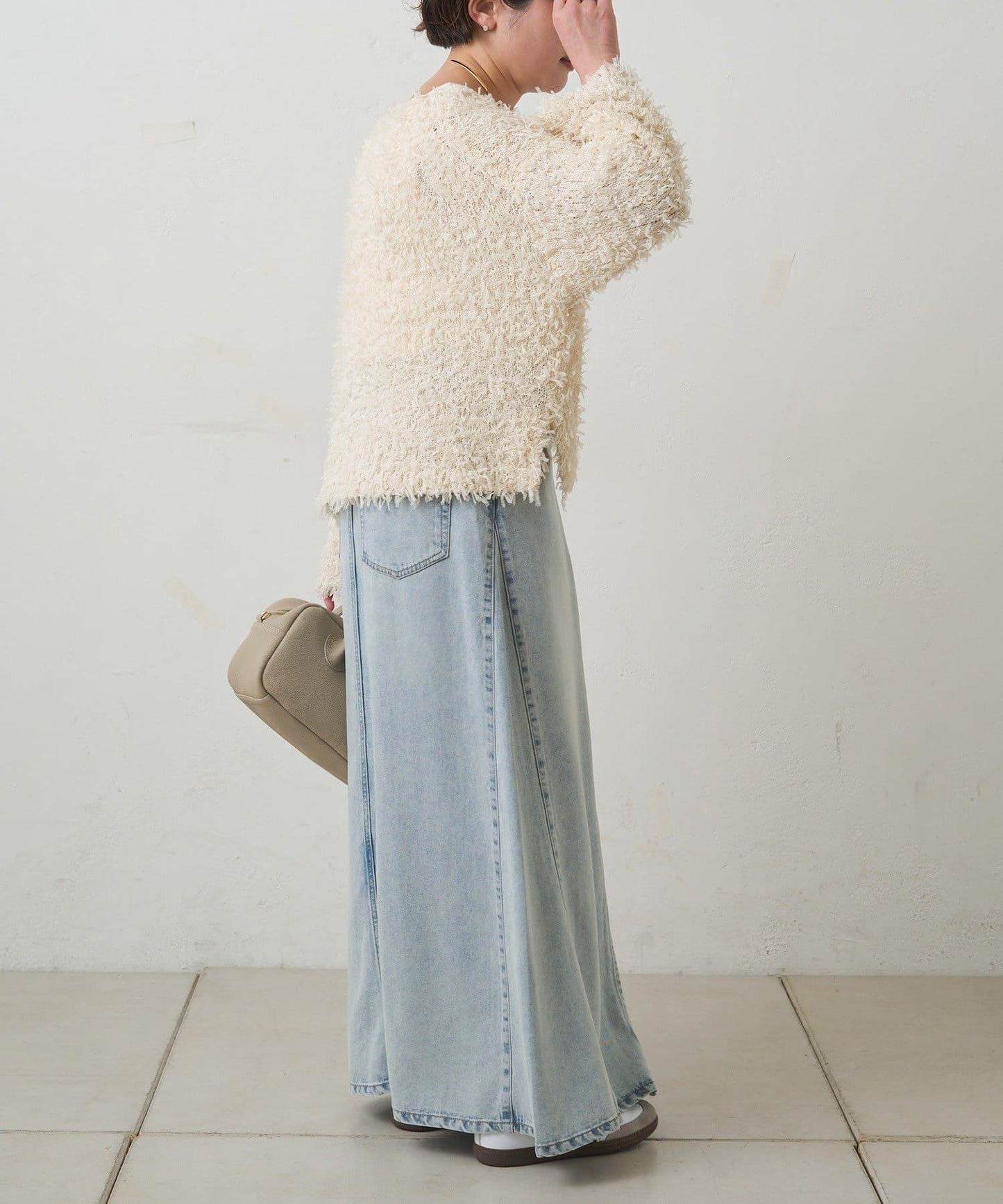 天絲混紡牛仔半身裙