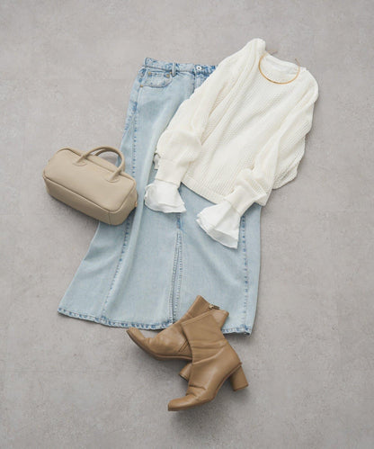 天絲混紡牛仔半身裙