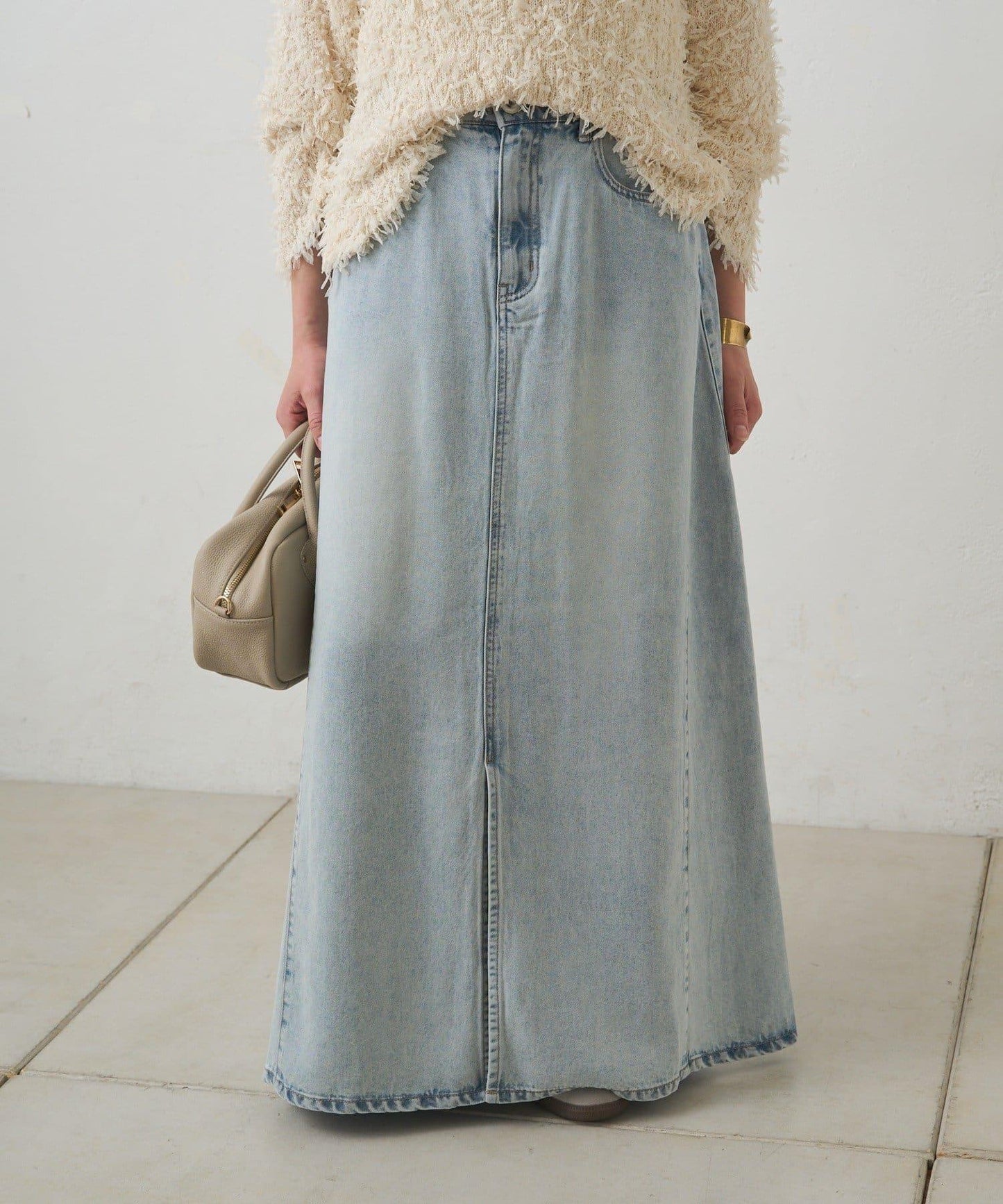 天絲混紡牛仔半身裙