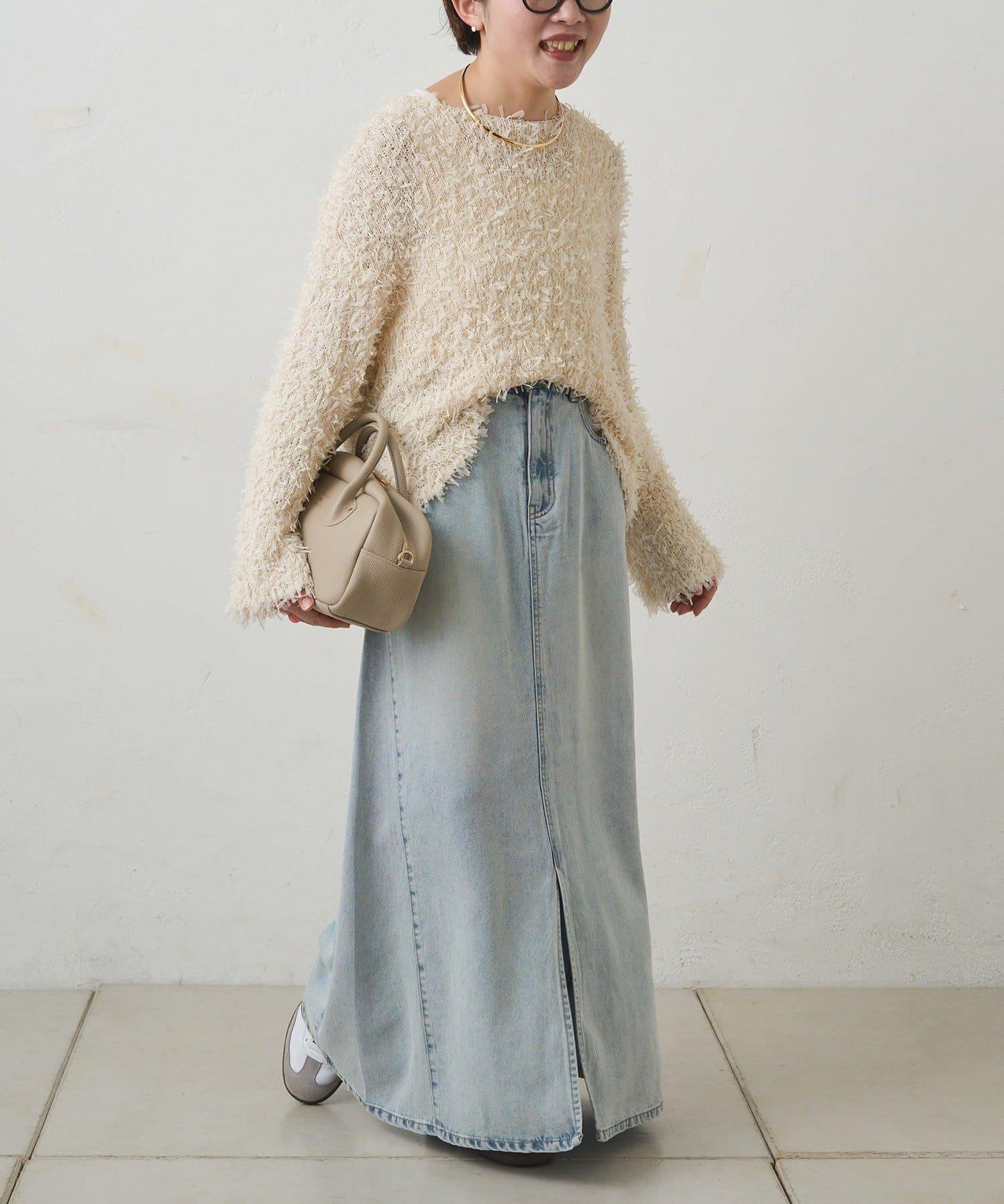 天絲混紡牛仔半身裙