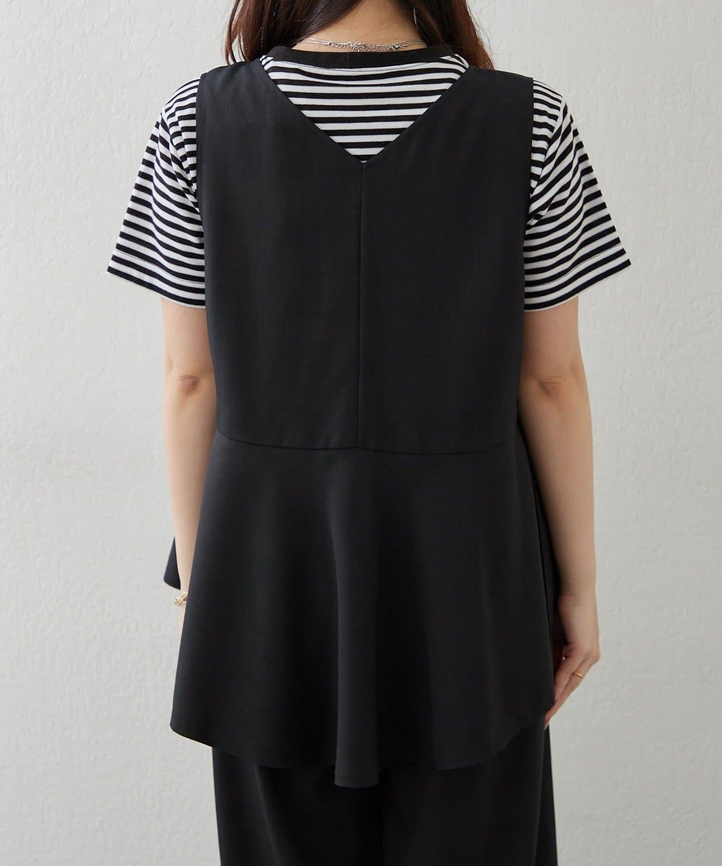 兩件套 WZIP 荷葉邊馬甲 闊腿褲套裝