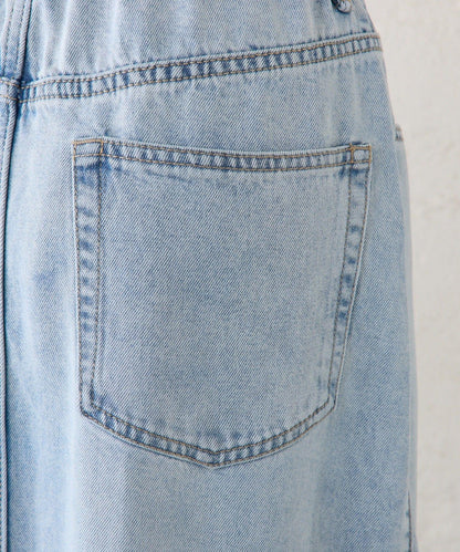 天絲混紡牛仔半身裙