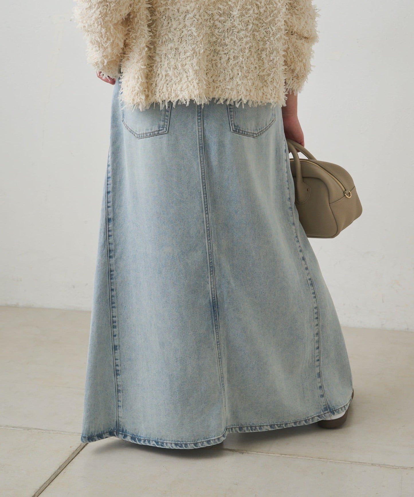 天絲混紡牛仔半身裙