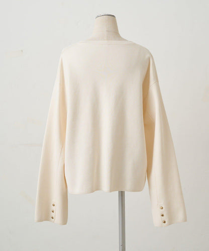 可手洗 米蘭羅紋 針織開衫